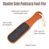 KAZIPOP 2PCS Foot File Foot Rasp Wooden Handle Pedicure Tool