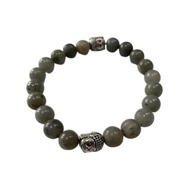 VIE Buddha Bracelet (Grey Aventurine)