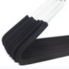 HUJI Heavy Duty Open Ended Easy Slide Chrome Trouser Hangers