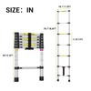 Telescoping Ladder, 6.6 Ft Extension Ladders with Anti-Slip Feet and