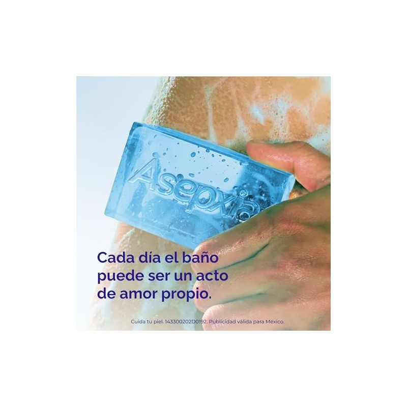 Asepxia, Jabón en barra Regenerante, jabón facial y corporal, 53%