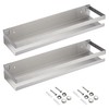 OwnMy 2PCS 16 Inch Shower Shelf Bathroom Inside Shower Caddy