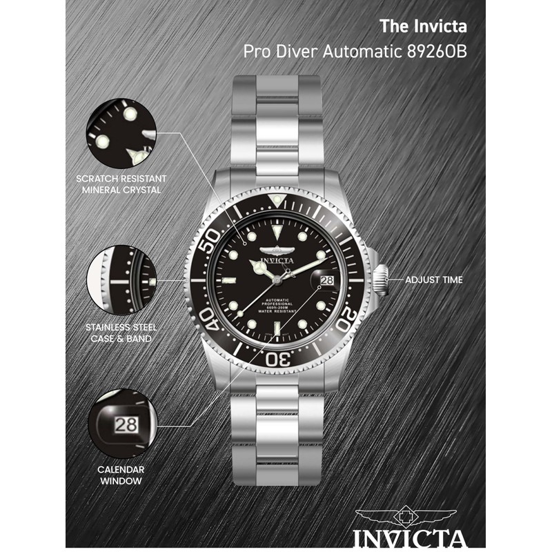 Invicta Men's Pro Diver Collection Coin-Edge Automatic Watch