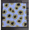 Unbranded NEW POLYESTER SUNFLOWER PRINT SCARF BANDANNA WRAP QUILTING BAG