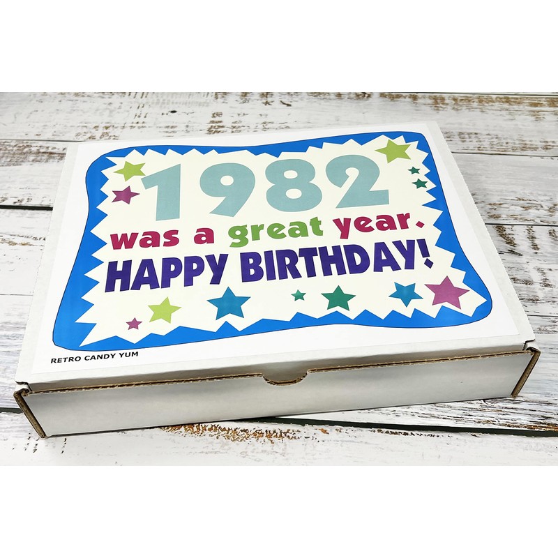 RETRO CANDY YUM ~ 1982 44th Birthday Gift Box of