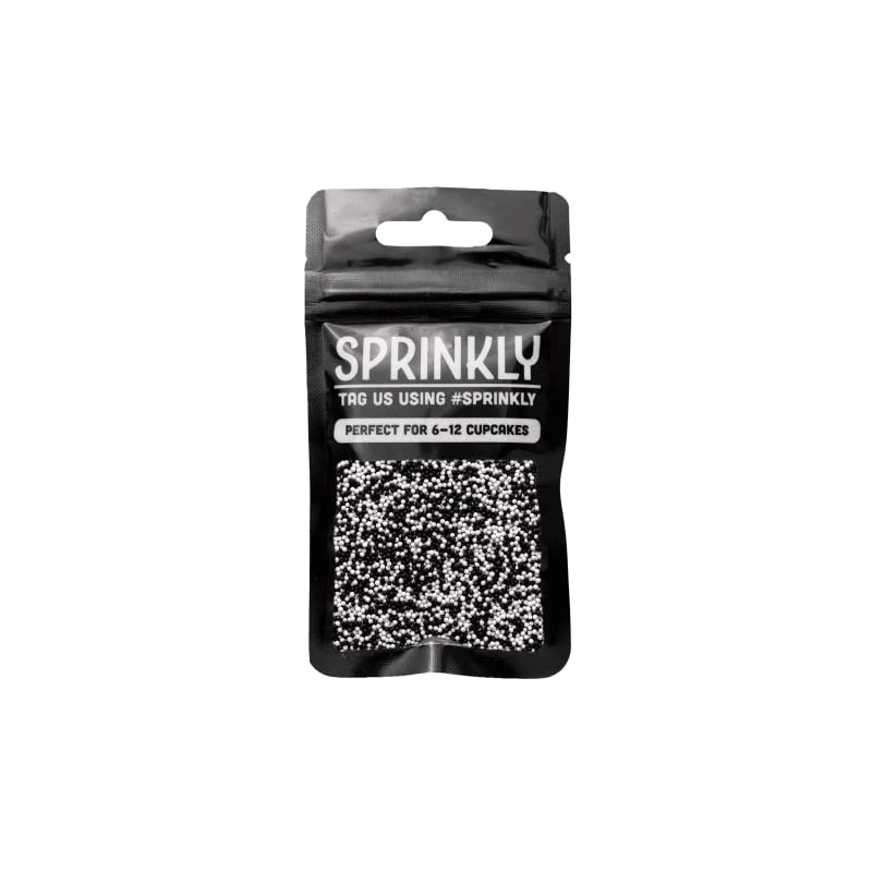 SPRINKLY - Matt 100's & 1000's - Black & White