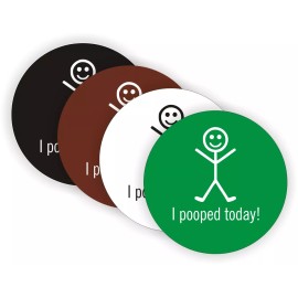 Unbranded (4) I Pooped Today Hard Hat Stickers \ Motorcycle Helmet Decals \ Funny Labels