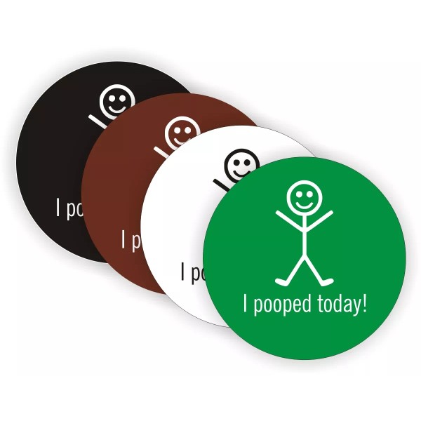 Unbranded (4) I Pooped Today Hard Hat Stickers \ Motorcycle