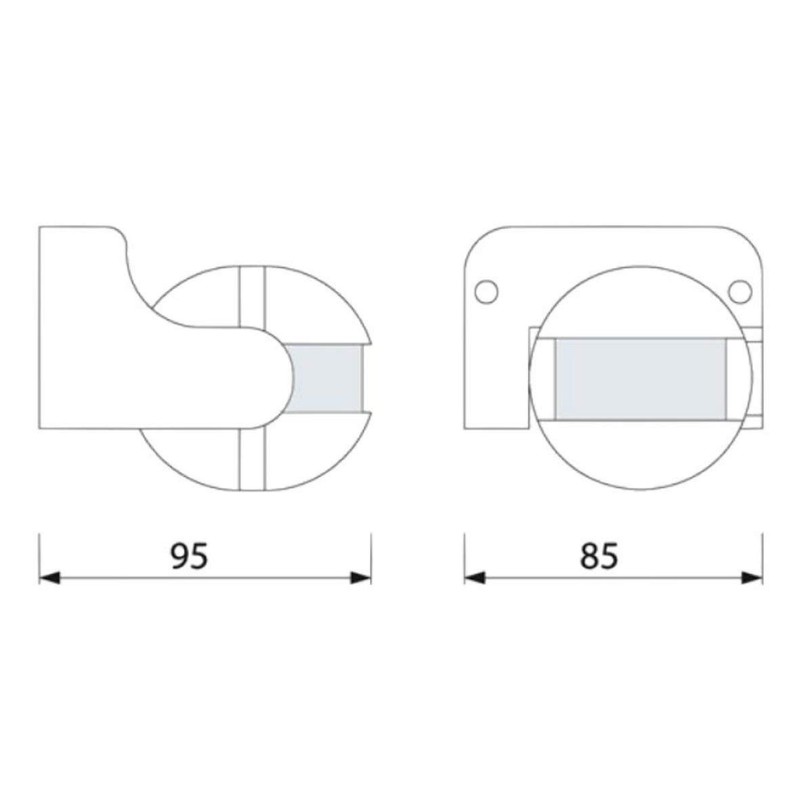 Surface-Mounted Motion Sensor IP44, Suitable for LED