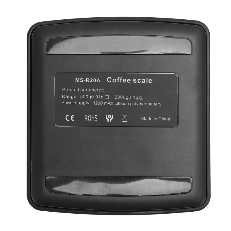 Digital Coffee Scale with Timer USB Rechargeable 0.1g High Accuracy