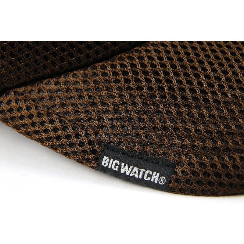 Big Watch Plain Round Mesh Cap, Braun