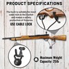 LOIUO Gun Rack Storage Wall Mount Rifles Shotgun Hooks Horizontal