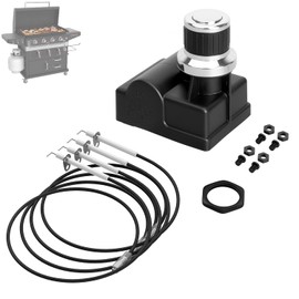 BMMXBI 5 Outlet Electronic Grill Igniter for Blackstone 36 inch Griddle with Air Fryers Combo, Universal AA Cover Spark Igniter Replacement Kit for Black Stone 4 Burner Gas Grill Accessories