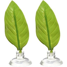 [2Pack] Betta Bed Leaf Hammock for Betta Fish, Lightweight and Realistic Resting Spot, No BPA, Practical, Comfortable and Safe (Single Leaf)