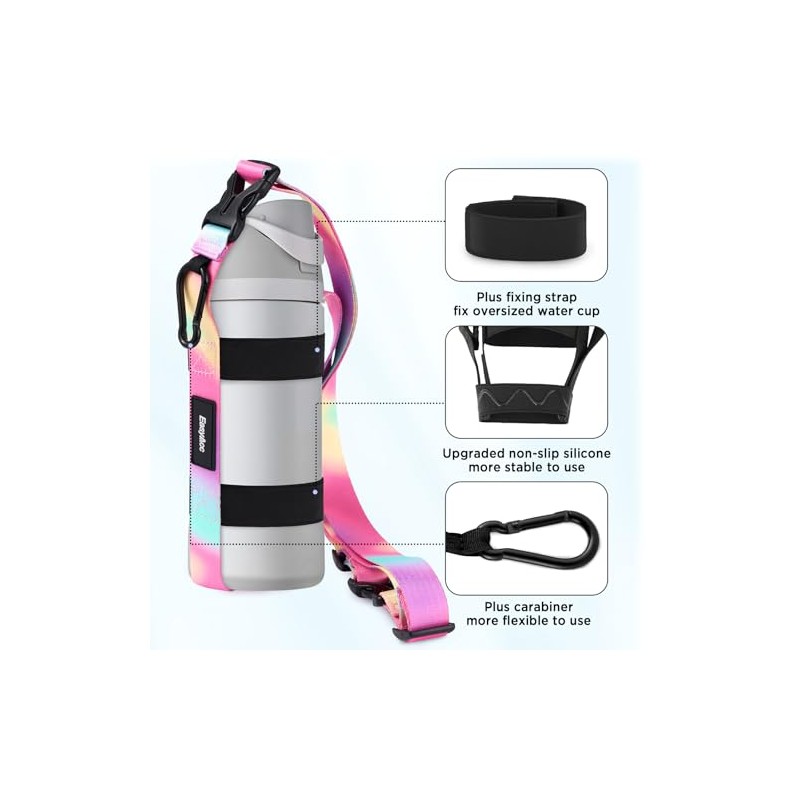 EasyAcc Universal Water Bottle Holder Strap with Carabiner