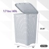 Plastic Laundry Hamper with Lid 3 Pack Laundry Hamper Basket,