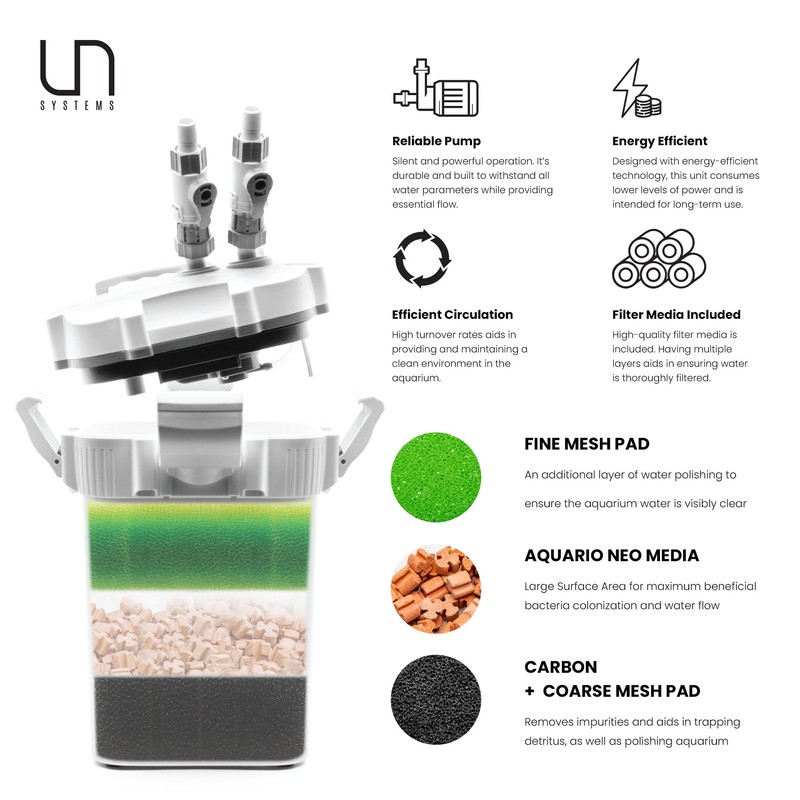 Ultum Nature Systems Canister Filter for Aquariums - 3 Stage