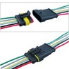 QitinDasen 2 Set 6 Pin Waterproof Car Electrical Connectors, Sealed