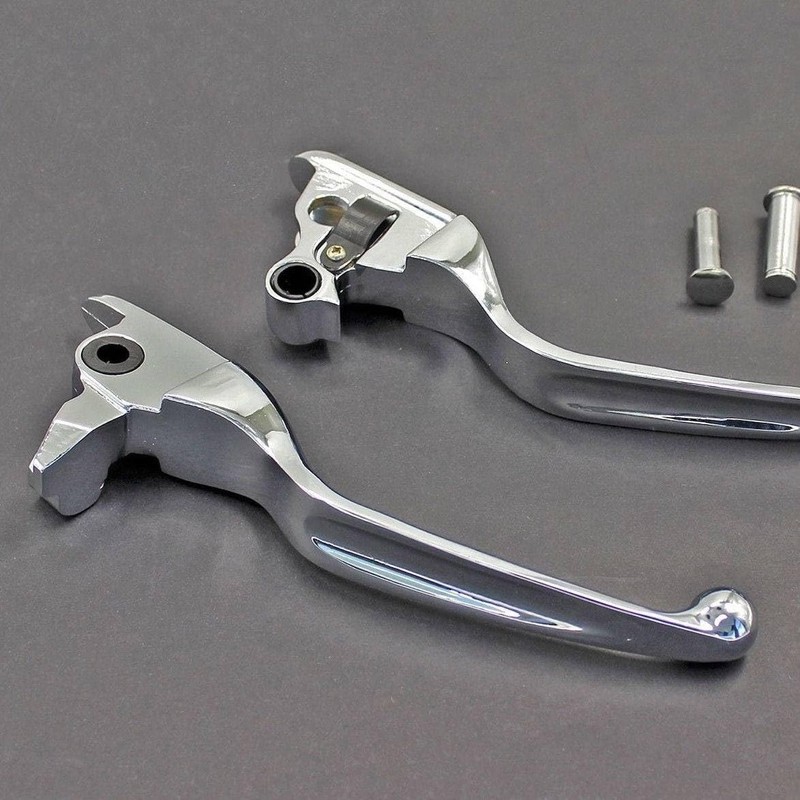 TDR Chrome Clutch Brake Levers Set Pair Left Right Fit