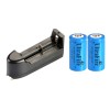 UltraFire 2pcs 16340 3.7v 1800mAH Rechargeable Li-ion Battery Cell Batteries