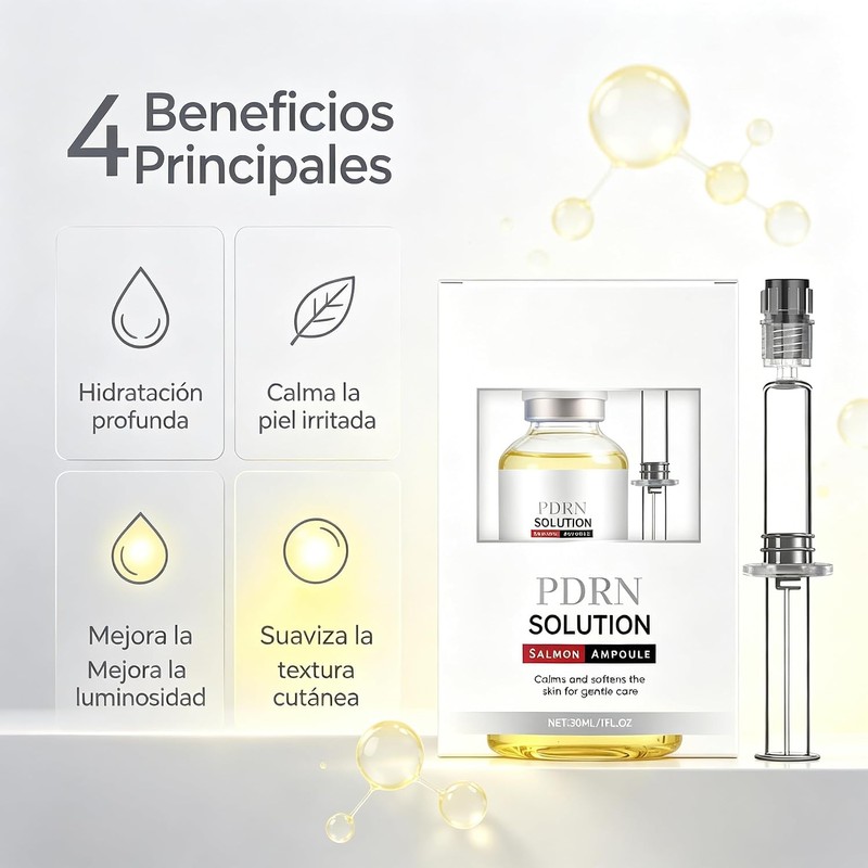 Sérum Facial Tipo Ampolleta con Extracto de Salmón