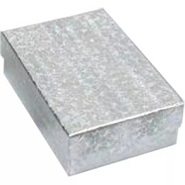 FindingKing 15 Cotton Boxes Silver Pendant Charm Jewelry Displays