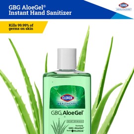 Clorox Healthcare GBG AloeGel Hand Sanitizer Gel 4oz (118ml) | Clorox Hand Sanitizer Gel Mini | Bleach Free Instant Travel Size Hand Sanitizer Gel (1 Pack)