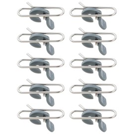 50 Pieces Fishing Tackle Impact Clips Stainless Steel Fishing Impact Bait Clips for Freshwater Saltwater Sea Fishing IMPS Bait Clips