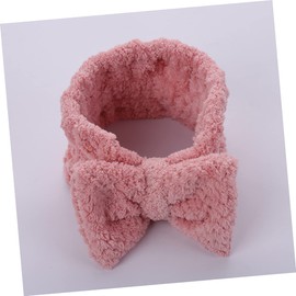 Ipetboom Comfortable Fleece Headwrap Hair Hoops Set for Women Girls Bowknot Design
