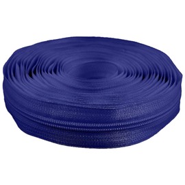 cyclingcolors 1 x Zip No. 5 Length 5 Metres Teeth Made of Injected Plastic Polyester Open End Mesh Without Puller Slider Zipper Clothing Sewing Jackets Haberdashery Royal Blue