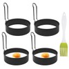 4 Pack Stainless Steel Eggs Maker Non Stick Round Egg