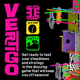 MindWare Vertigo Game – Thrilling Family Suspend and Strategy Challenge with Balancing Beams, Vertigoers, and Surprise Battle Rounds – Ages 6+, 2+ Players