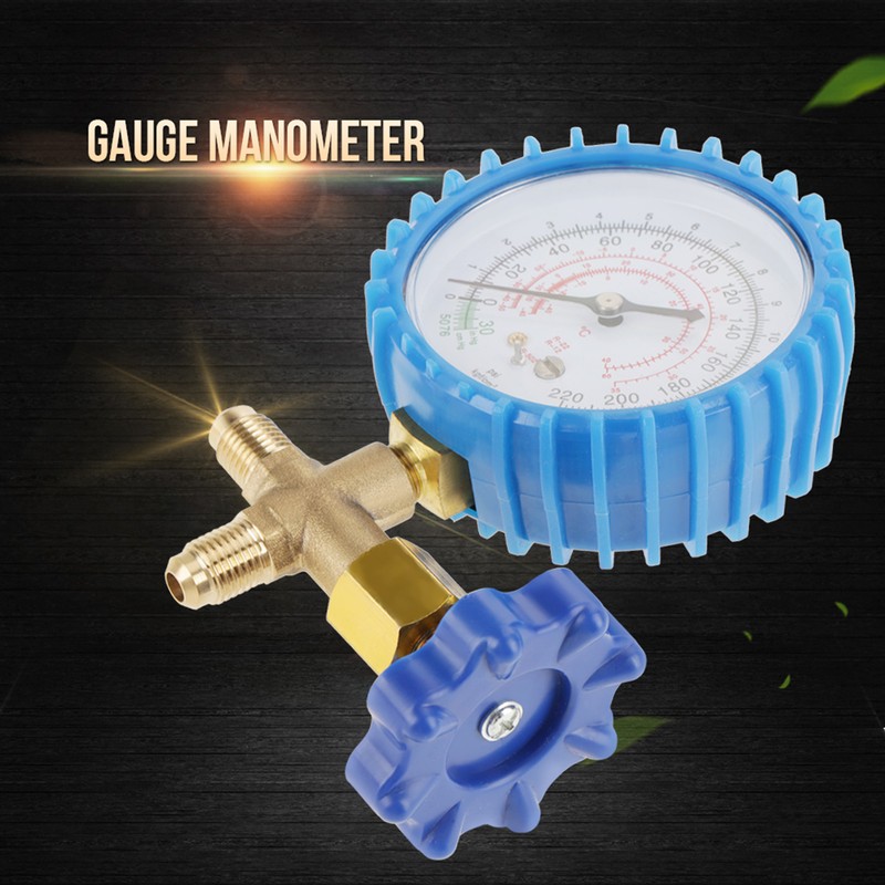 Air Conditioning Refrigerant Recharge Pressure Gauge Manometer Fit for R410A