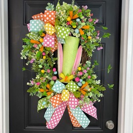 Leecogo Easter Ribbon Wired,2 1/2”x10 Yard,Mint Green Polka Dots Ribbon for Easter, Christmas, Wreath, Spring, Summer, Wedding, Baby Shower, Birthday