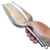 JBscoop Large Ice Scoop with Holes. Stainless Steel Ice Scoop