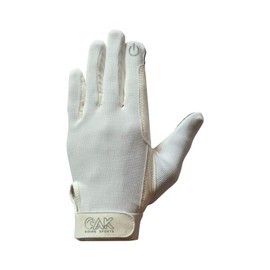 AK Ever Last Micro Suede All Season Horse Riding Gloves AKRS-5298 (3XS, White)