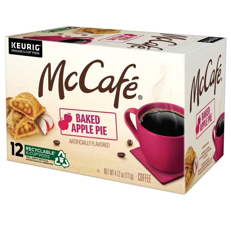 McCafe Baked Apple Pie Coffee, Keurig Single Serve K-Cup Pods,