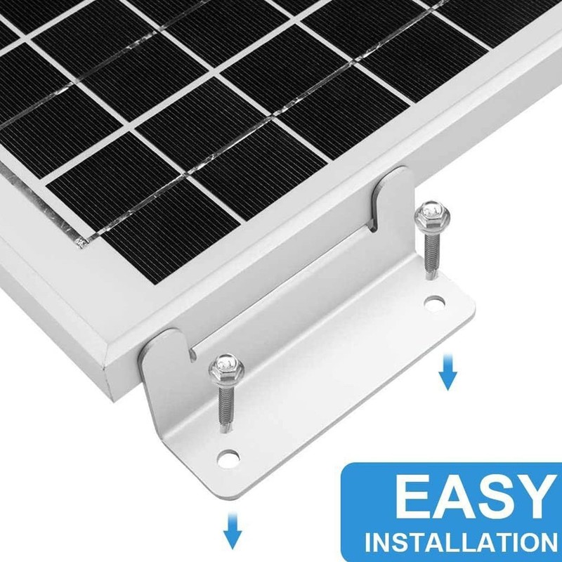 Pack of 4 Solar Panel Mount Silver Solar Panel Z