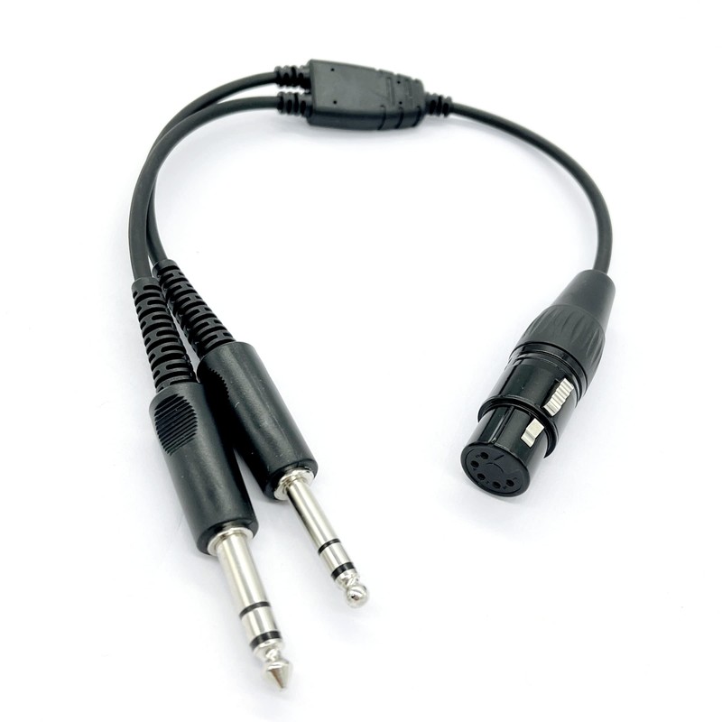 WODASEN Aviation Headset Adapter for Airbus XLR 5 Pin Head