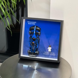 iLuane Display Wallboard for Speed Champions Williams Racing FW46 F1 Race Car Toy - Building Set 77249, Adult Collectibles Wall Mount, Home or Office Décor (No Car Included)