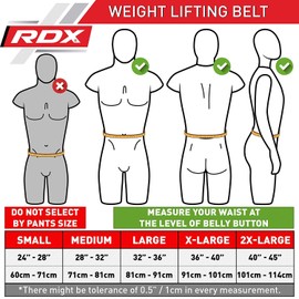 RDX Weight Lifting Belt for Fitness Gym - Adjustable Leather Belt with 4â Padded Lumbar Back Support - Great for Bodybuilding, Functional Training, Powerlifting, Deadlifts Workout & Squats Exercise