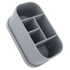 Silicone Toothbrush Toothpaste Holder Multipurpose 5 Slots Drainage Holes Bathroom