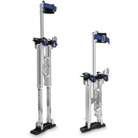 Drywall Stilts, 18''-30'' Drywall Stilts for Adults Adjustable Heights Aluminum Work Stilt for Sheetrock Painting, Pruning Branches or Cleaning