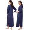 PajamaGram Women's Nightgowns & Sleepshirts - Night Gown, Navy Polka