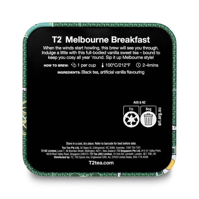 T2 Melbourne Breakfast Black Tea, Black Teabags in T2 Icon