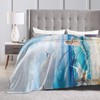 HIZUWKY Mermaid Throw Blanket Super Warm Soft Plush Lightweight Flannel