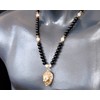 ElisaJewelryArt - Unique Lion Pendant Quartz Beaded Necklace Genuine Gemstone