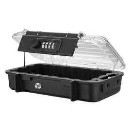 CENPEK Small Safe Box with Code Phone Safe Box Waterproof Travel Safe Box with Anti-Theft Wire Rope for Beach Camping Gym Office Hotel