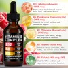 Vitamin B Complex Liquid Drops, 60ml High Strength B-Vitamin Complex