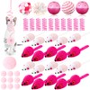 Gemscream 46 Pcs Cat Toys Set Interactive Cute Cat Toys